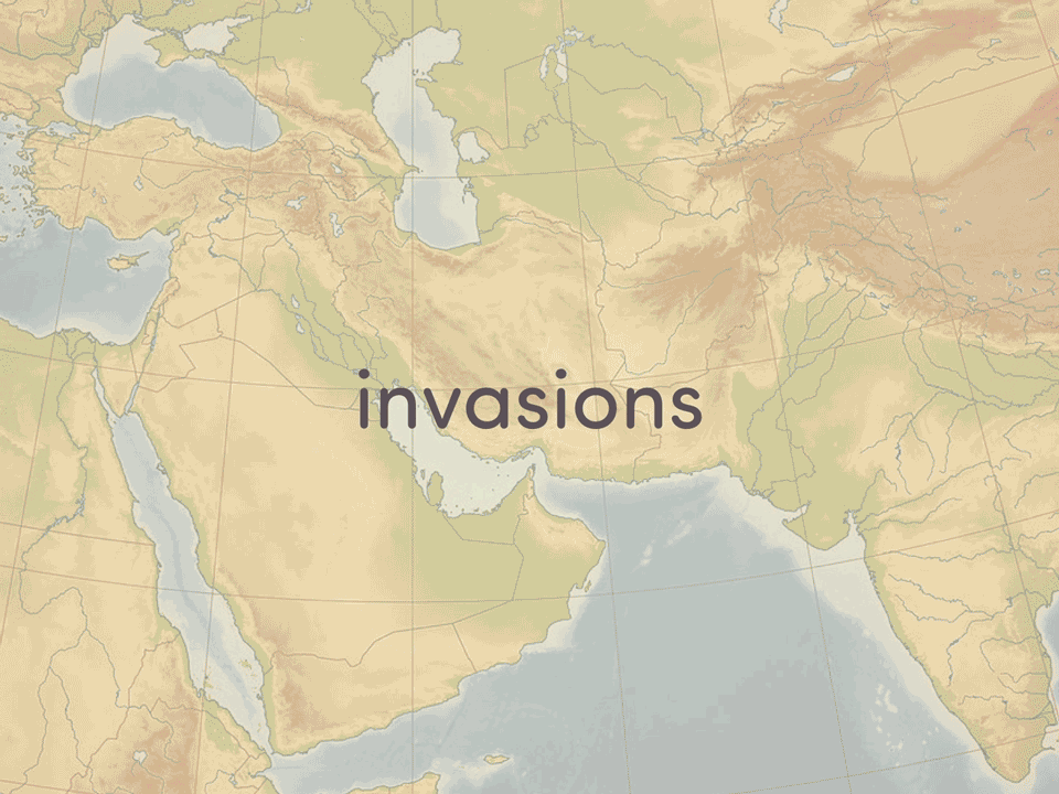 Invasions in the middle east animation